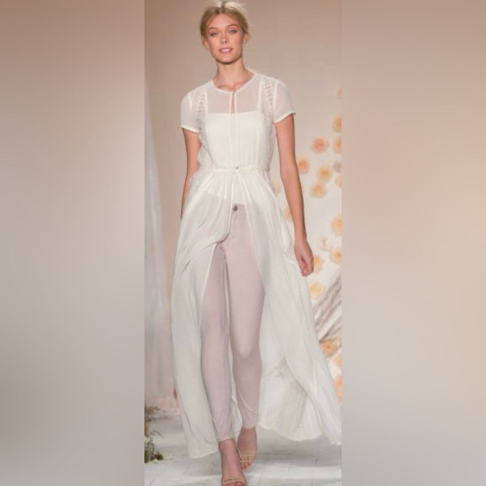 LC Runway Womens Sheer Lace Maxi - Picture 3 of 4